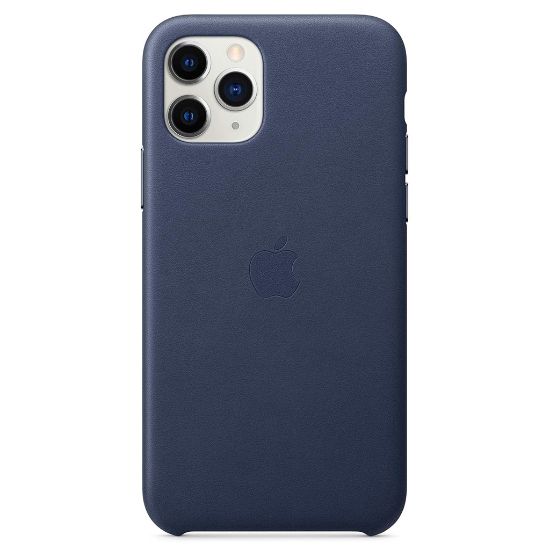 Billede af Apple iPhone 11 Pro Max Leather Case M Blue