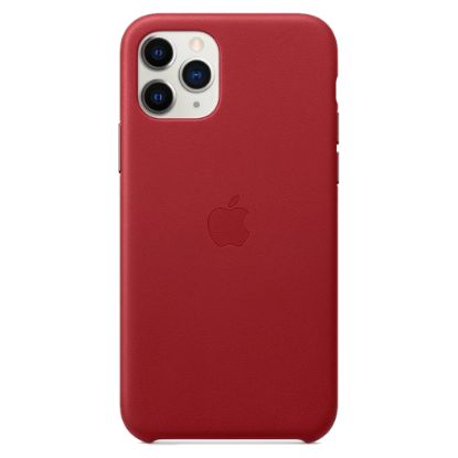 Billede af Apple iPhone 11 Pro Max Leather Case Red