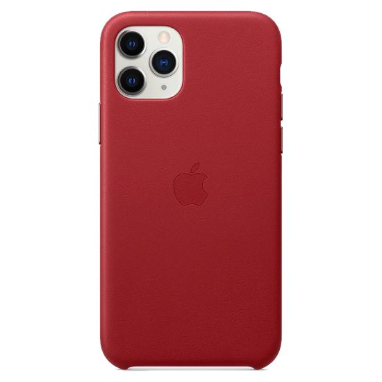 Billede af Apple iPhone 11 Pro Max Leather Case Red