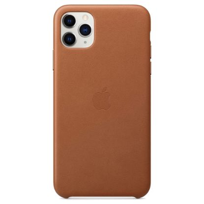 Billede af Apple iPhone 11 Pro Max Leather Case Saddle Brown
