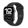 Billede af Apple Watch Series 10 GPS + Cellular 46mm Jet Black Aluminium Case with Black Sport Band - S/M