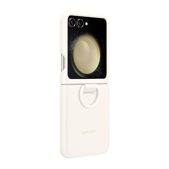 Billede af Samsung Galaxy Z Flip5 Silicone cover - Cream