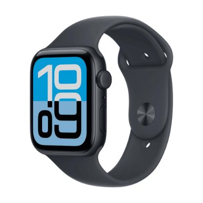 Billede af Apple Watch SE 3 GPS 44mm Midnight Aluminium Case with Midnight Sport Band - S/M