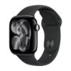 Billede af Apple Watch Series 11 GPS + Cellular 42mm Jet Black Aluminium Case with Black Sport Band - S/M