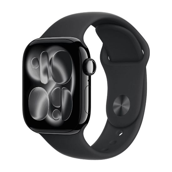 Billede af Apple Watch Series 11 GPS + Cellular 42mm Jet Black Aluminium Case with Black Sport Band - S/M