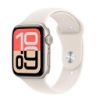 Billede af Apple Watch SE 3 GPS 40mm Starlight Aluminium Case with Starlight Sport Band - S/M