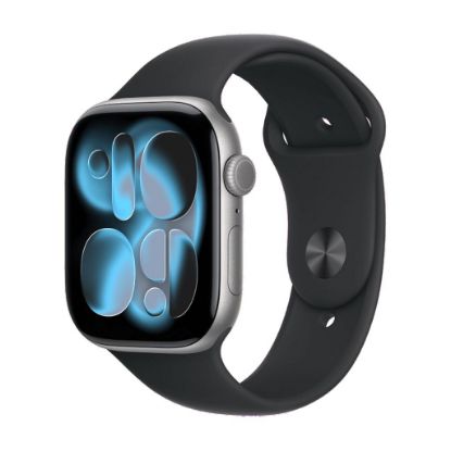 Billede af Apple Watch Series 11 GPS + Cellular 42mm Space Grey Aluminium Case with Black Sport Band - S/M