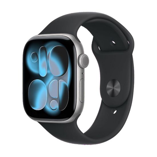 Billede af Apple Watch Series 11 GPS + Cellular 42mm Space Grey Aluminium Case with Black Sport Band - S/M