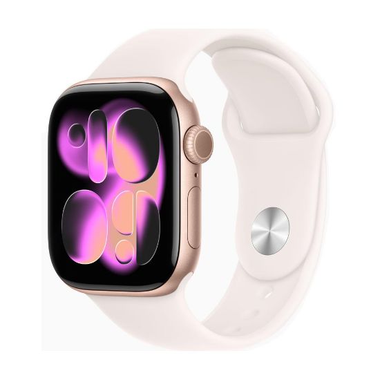 Billede af Apple Watch Series 11 GPS 42mm Rose Gold Aluminium Case with Light Blush Sport Band - S/M