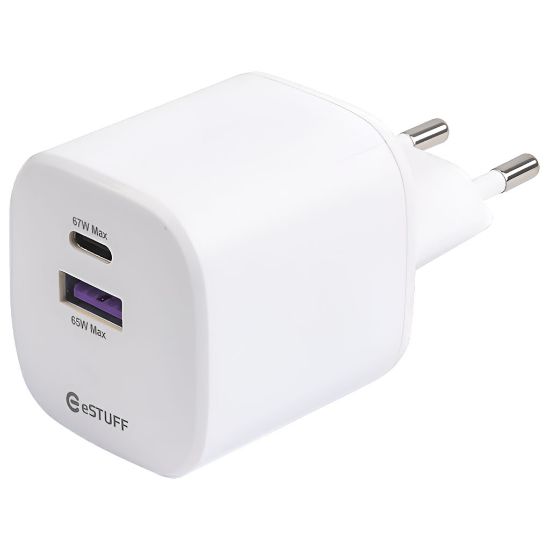 Billede af eStuff INFINITE USB-C Charger 67W GaN 2xUSB