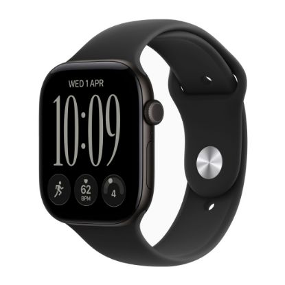 Billede af Apple Watch Series 12 GPS + Cellular 46mm Black Aluminium Case with Black Sport Band - M/L