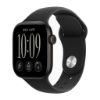 Billede af Apple Watch Series 12 GPS + Cellular 42mm Black Aluminium Case with Black Sport Band - M/L