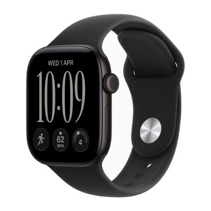 Billede af Apple Watch Series 12 GPS + Cellular 42mm Black Aluminium Case with Black Sport Band - M/L
