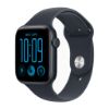 Billede af Apple Watch SE 3 GPS + Cellular 44mm Midnight Aluminium Case with Navy Blue Sport Band - S/M